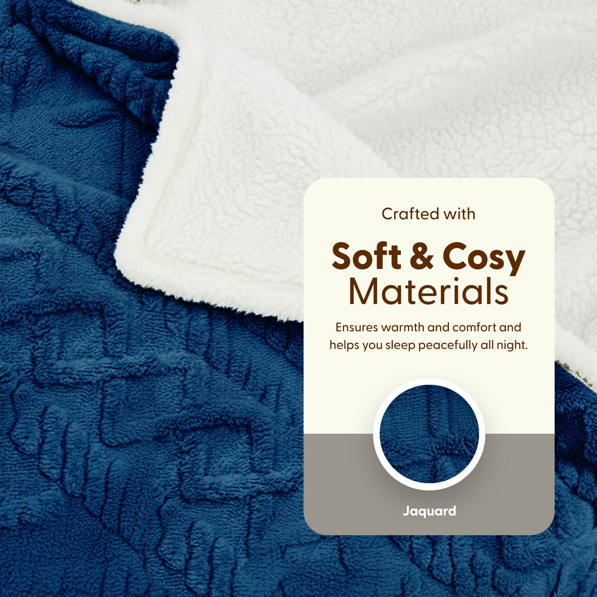 Electric Heated Throw Blanket - Machine Washable Fleece Wool Duvet, 9 Heat Settings & Timer