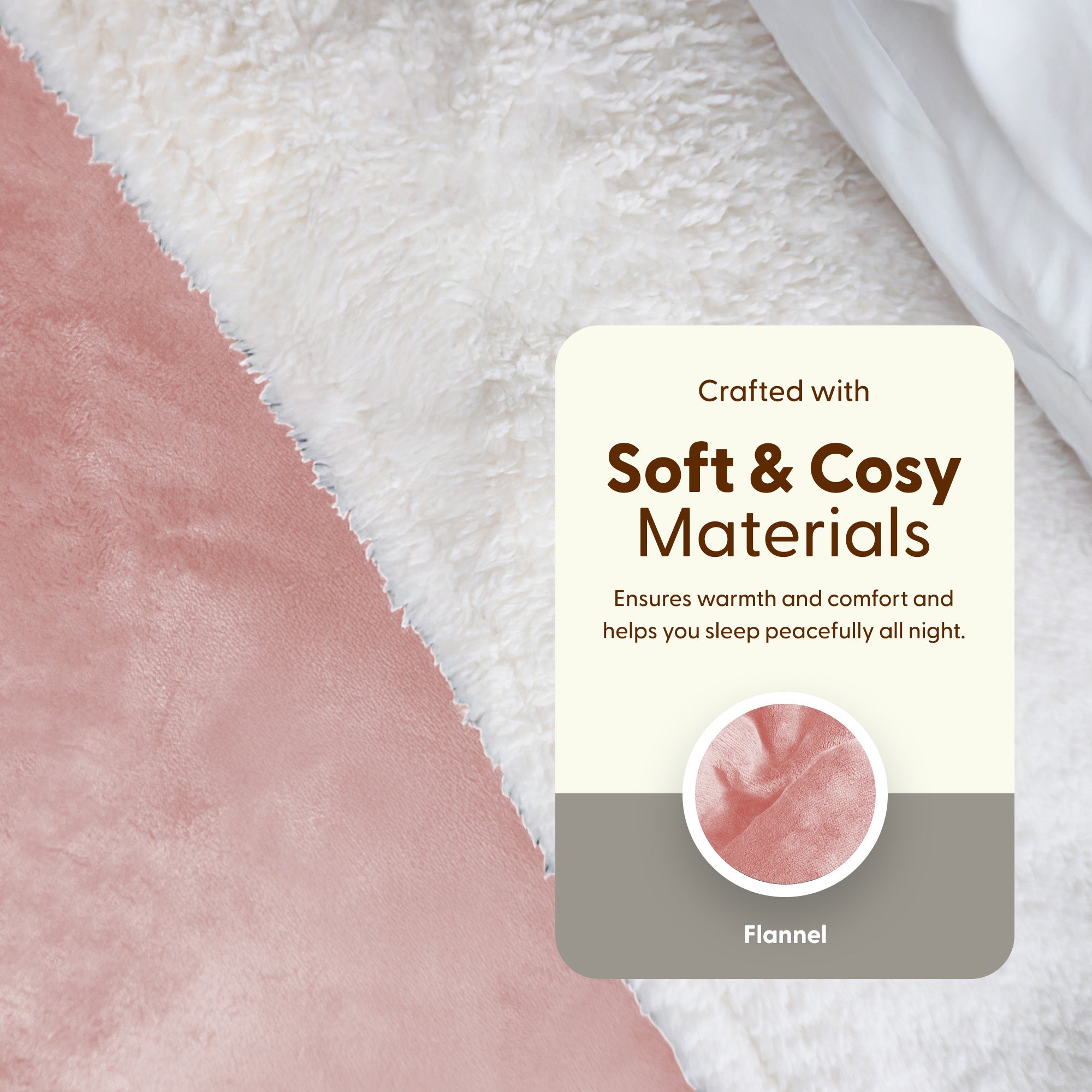 Electric Heated Throw Blanket - Machine Washable Fleece Wool Duvet, 9 Heat Settings & Timer