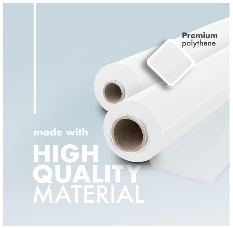 Merrimen Heavy Duty Pallet Stretch Shrink Wrap Roll | Strong & Secure Packaging Plastic Cling Film | Ideal for Packing, Moving Heavy Objects and Shifting Fragile Items