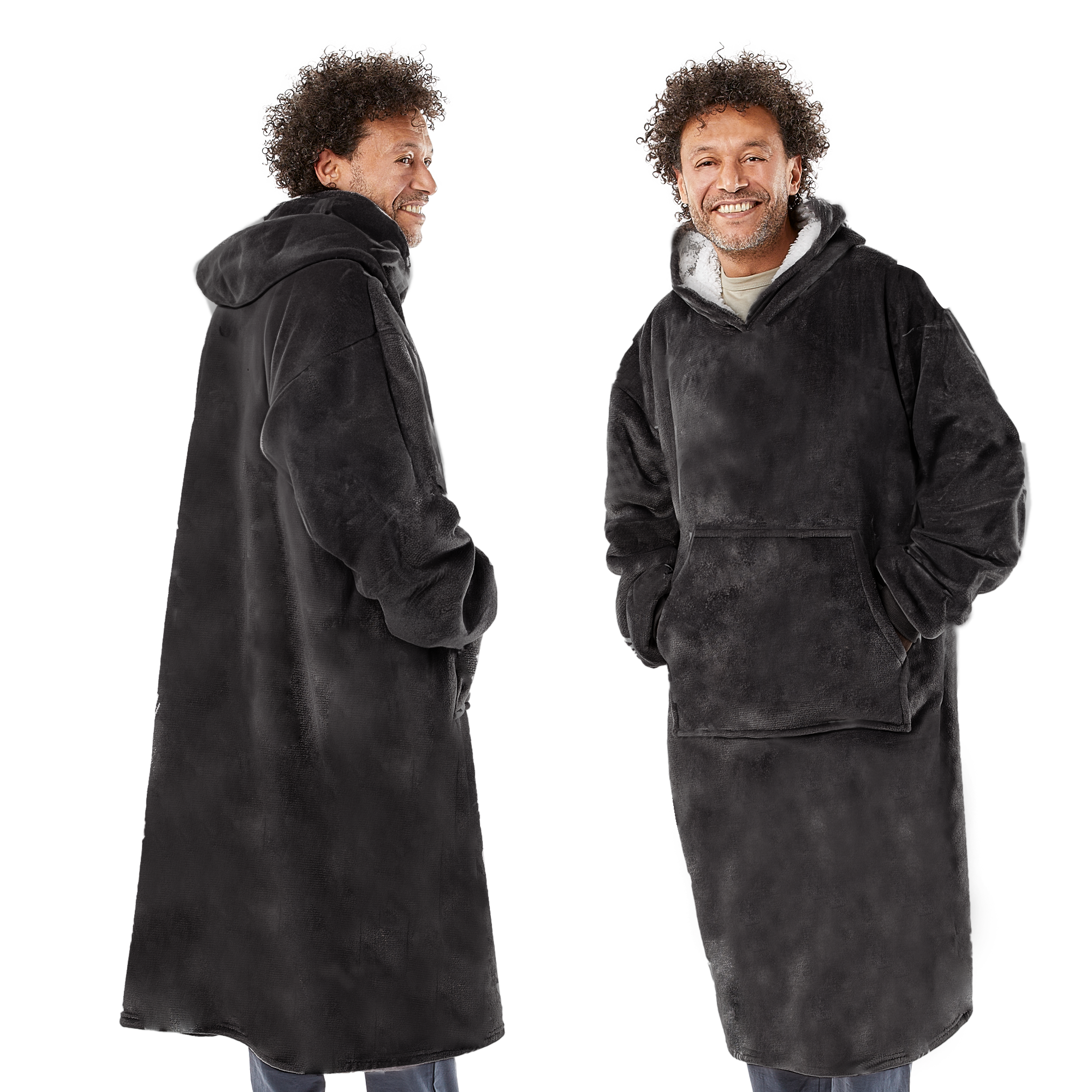 Thermal, Soft & Long-length Throw Hoodie in all Sizes & Colours - UK