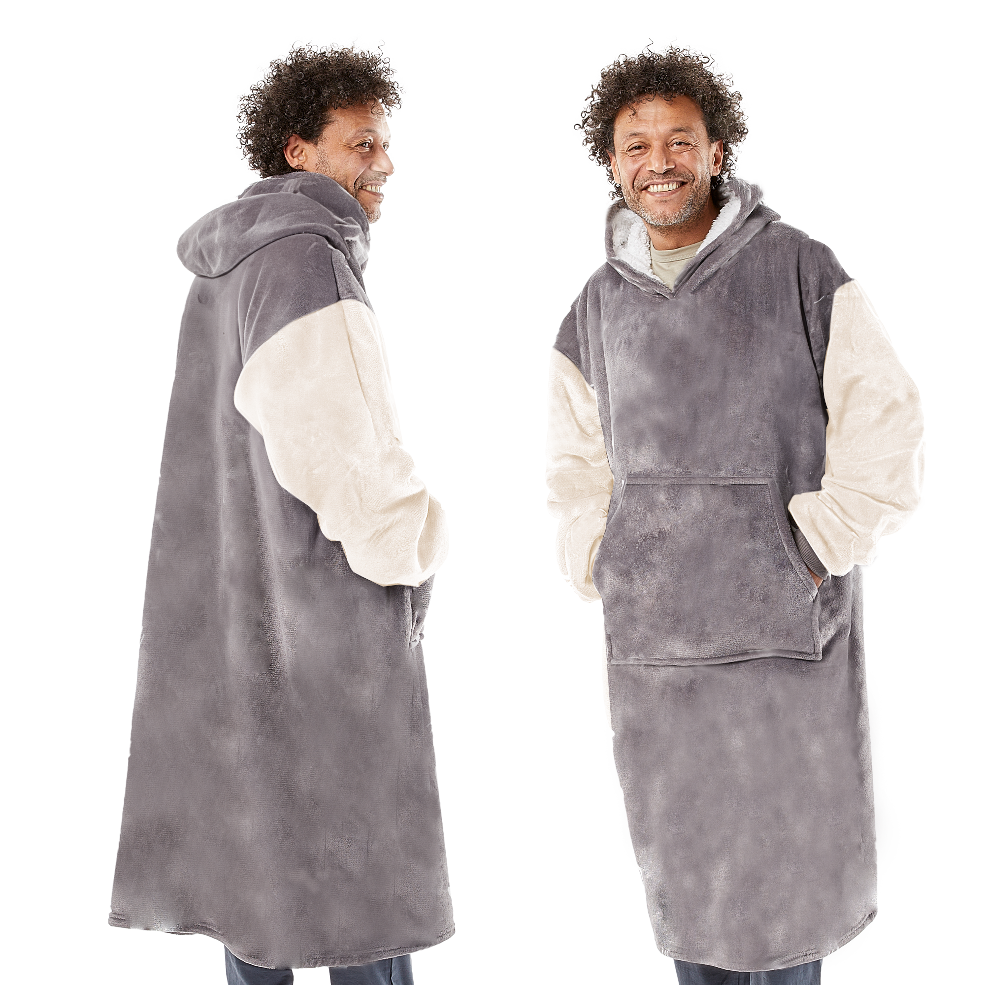 Oversized Blanket Hoodie - Thermal, Soft & Comfortable and Long Length Throw Hoodie