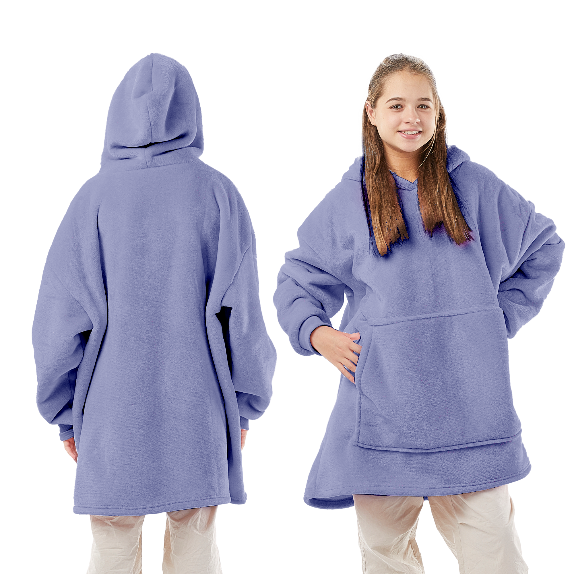Thermal, Soft & Long-length Throw Hoodie in all Sizes & Colours - UK