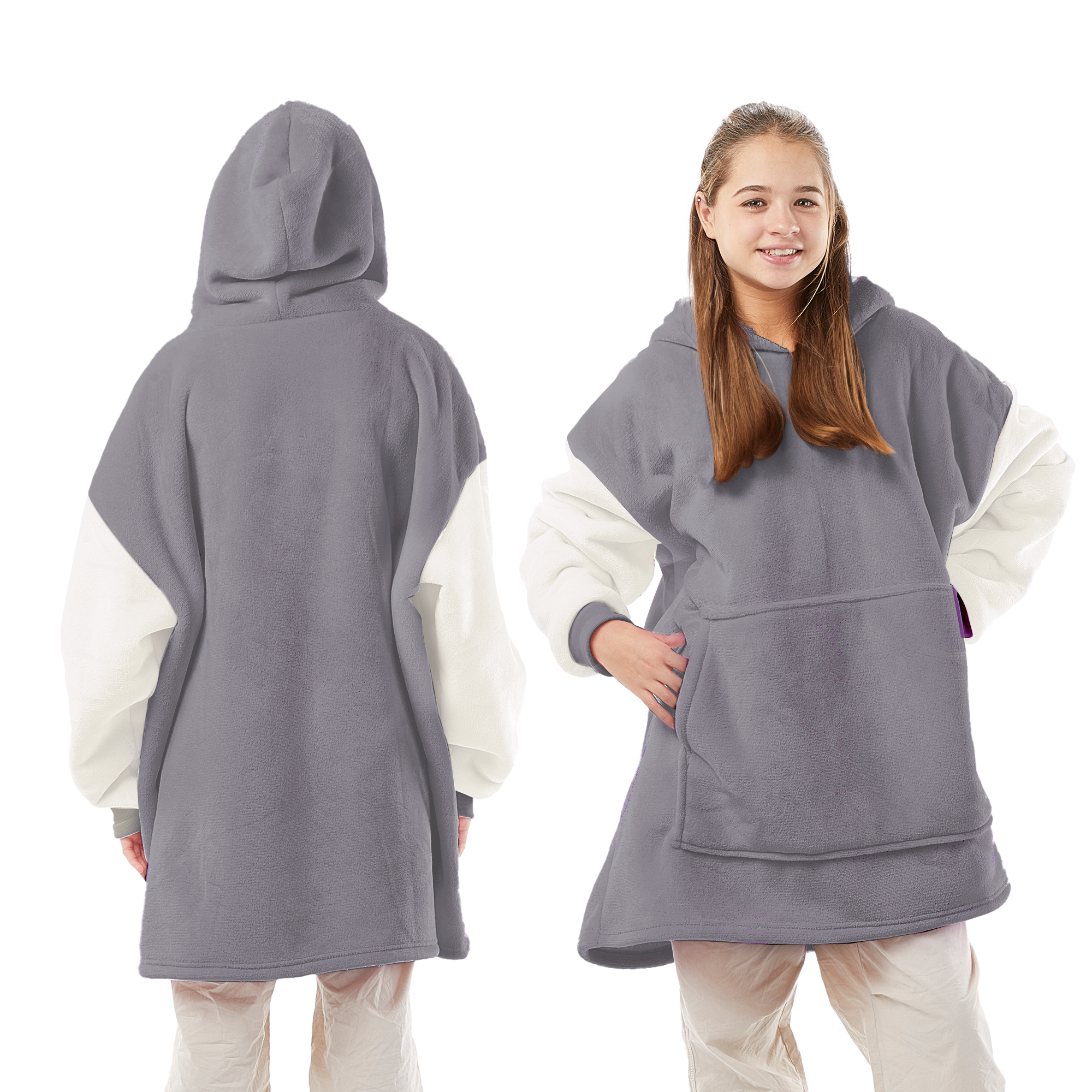 Thermal, Soft & Long-length Throw Hoodie in all Sizes & Colours - UK