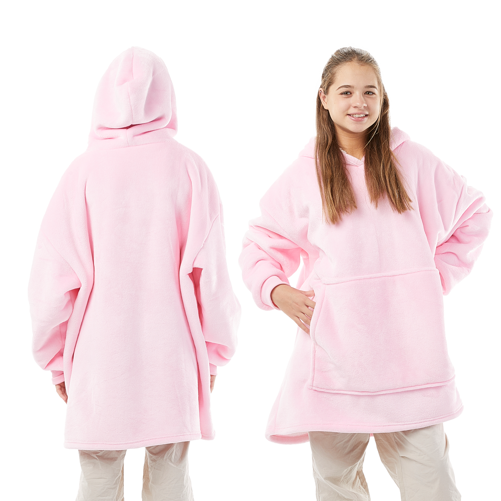 Oversized Blanket Hoodie - Thermal, Soft & Comfortable and Long Length Throw Hoodie