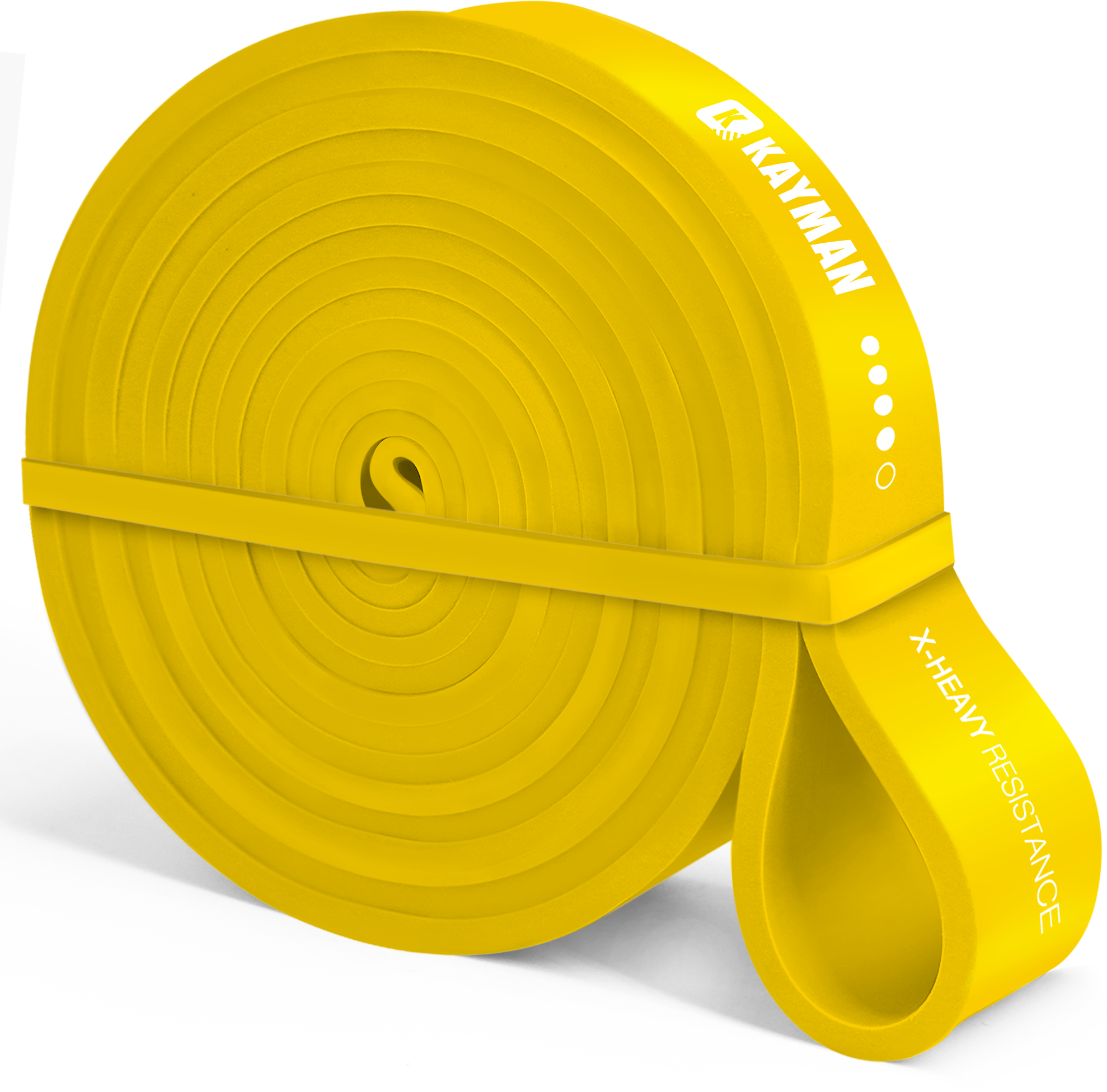 Kayman - Long Resistance Bands, Perfect for Pull-Ups, Yoga, Calisthenics, Strength Training, Stretching, Home Workouts (5-15lbs, 15-35lbs, 30-60lbs, 40-80lbs, 50-125lbs)