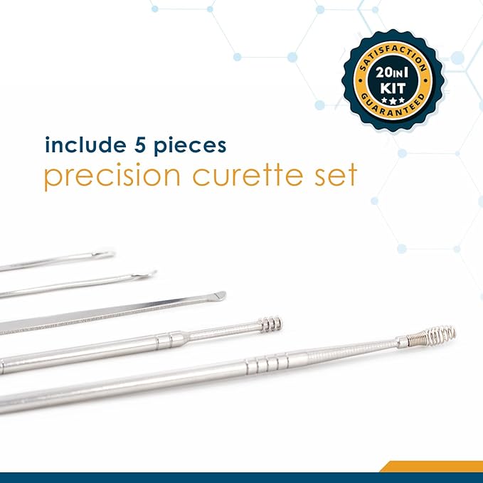 Ear Wax Remover Kit – 20-in-1 Ear Cleaner Earwax Removal Kit for Baby, Kids and Adults – Easy, Safe & Effective Ear Cleaning Tool with Water Pump, Syringe & Spray Bottle for Ear Wax Suction/Irrigation