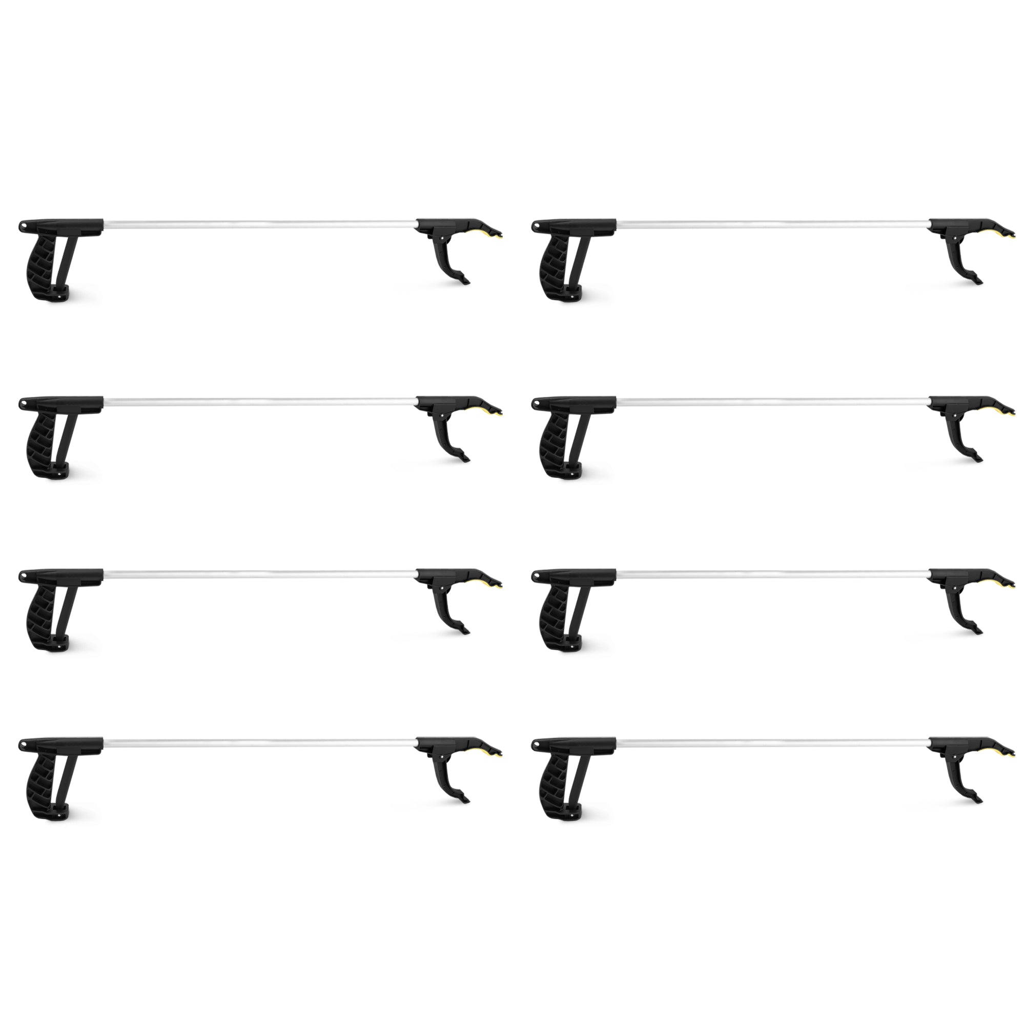 Litter Picker Ergonomic Long Reach Handle 30 Inch Garden Tool - Magnetic Pick Up | 1, 2,4,8 Packs