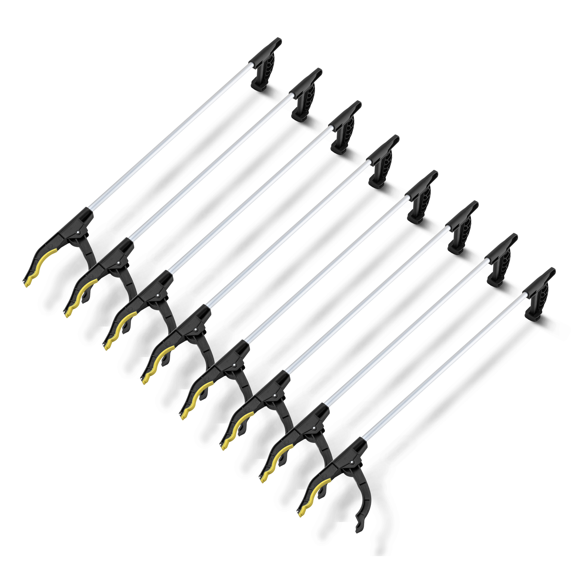 Litter Picker Ergonomic Long Reach Handle 30 Inch Garden Tool - Magnetic Pick Up