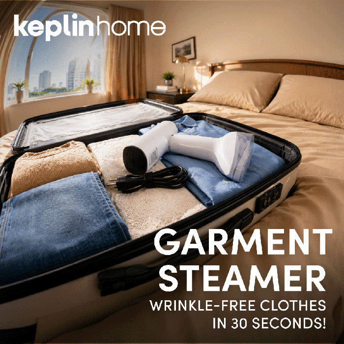 Load video: 2-in-1 Handheld Clothes Steamer & Dry Iron