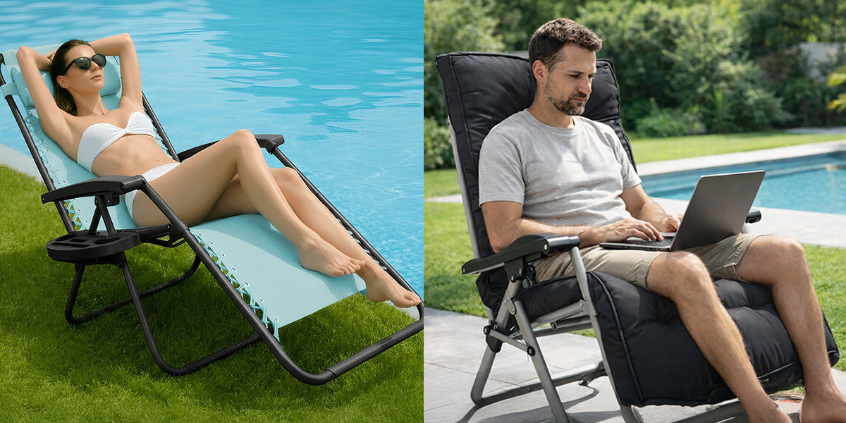 Sun Lounger vs Gravity Chair