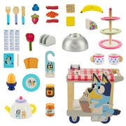 Bluey Breakfast Trolley – 35-Piece Wooden Roleplay Set