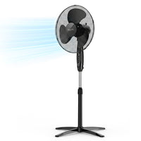 16 Inch Oscillating Pedestal Fan with Adjustable Height
