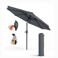 2.3m Tilting Garden Parasol with Cover for 4 Seater Tables