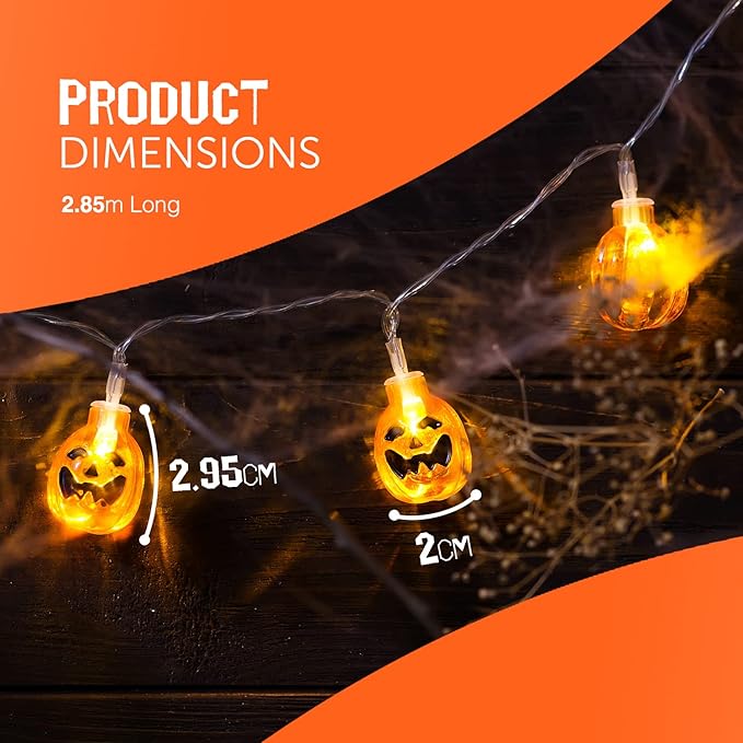 Halloween Pumpkin String Lights