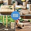 Merrimen Biodegradable Jute Christmas Wrapping Twine – 3 Rolls of Strong 3-Ply Natural Twine for Gift Wrapping, DIY Crafts, and Holiday Decorations – 500ft per Roll