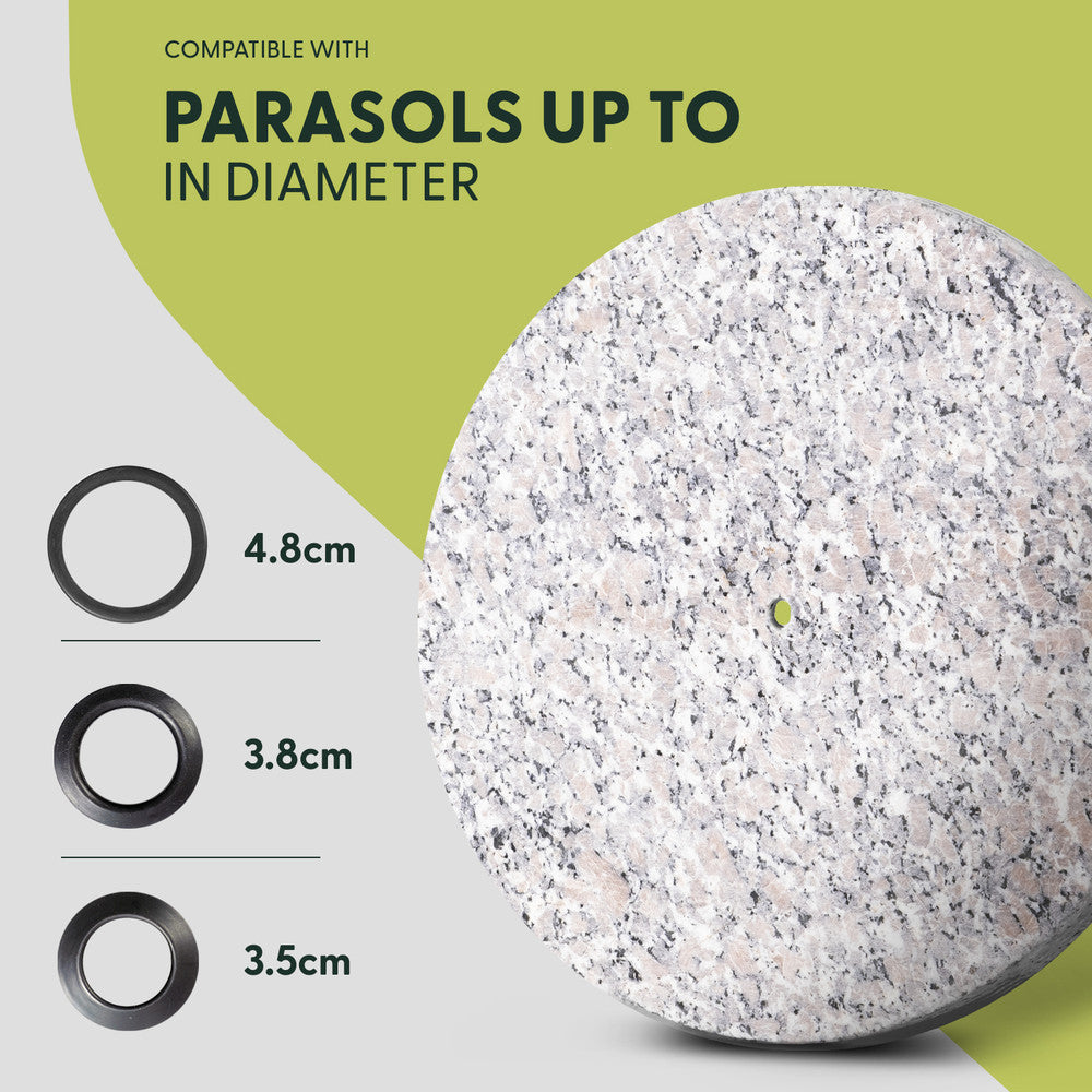 12kg Granite Parasol Base Pole Size Compatibility – Universal Garden Parasol Stand UK