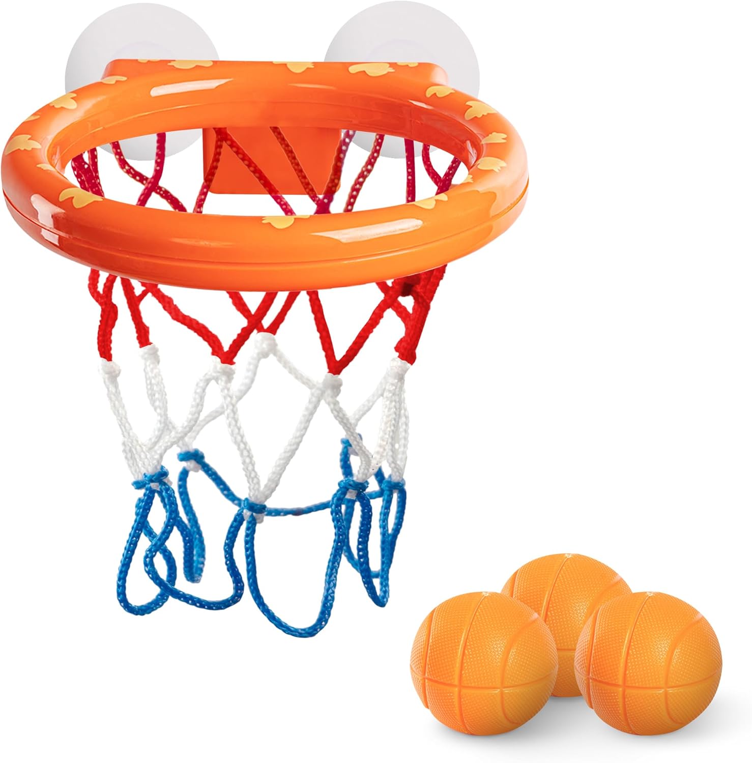 "KIDOOLA Baby Bath Basketball Hoop Toy - Interactive Bathtub Set with 3 Balls & Strong Suction Cups - Fun & Engaging Toy for Toddlers"