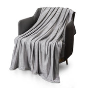 Luxury flannel blanket colours – grey pink blue cream navy throw