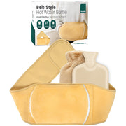 Hot Water Bottle Belt 2L Plush Cover Heating Wrap UK