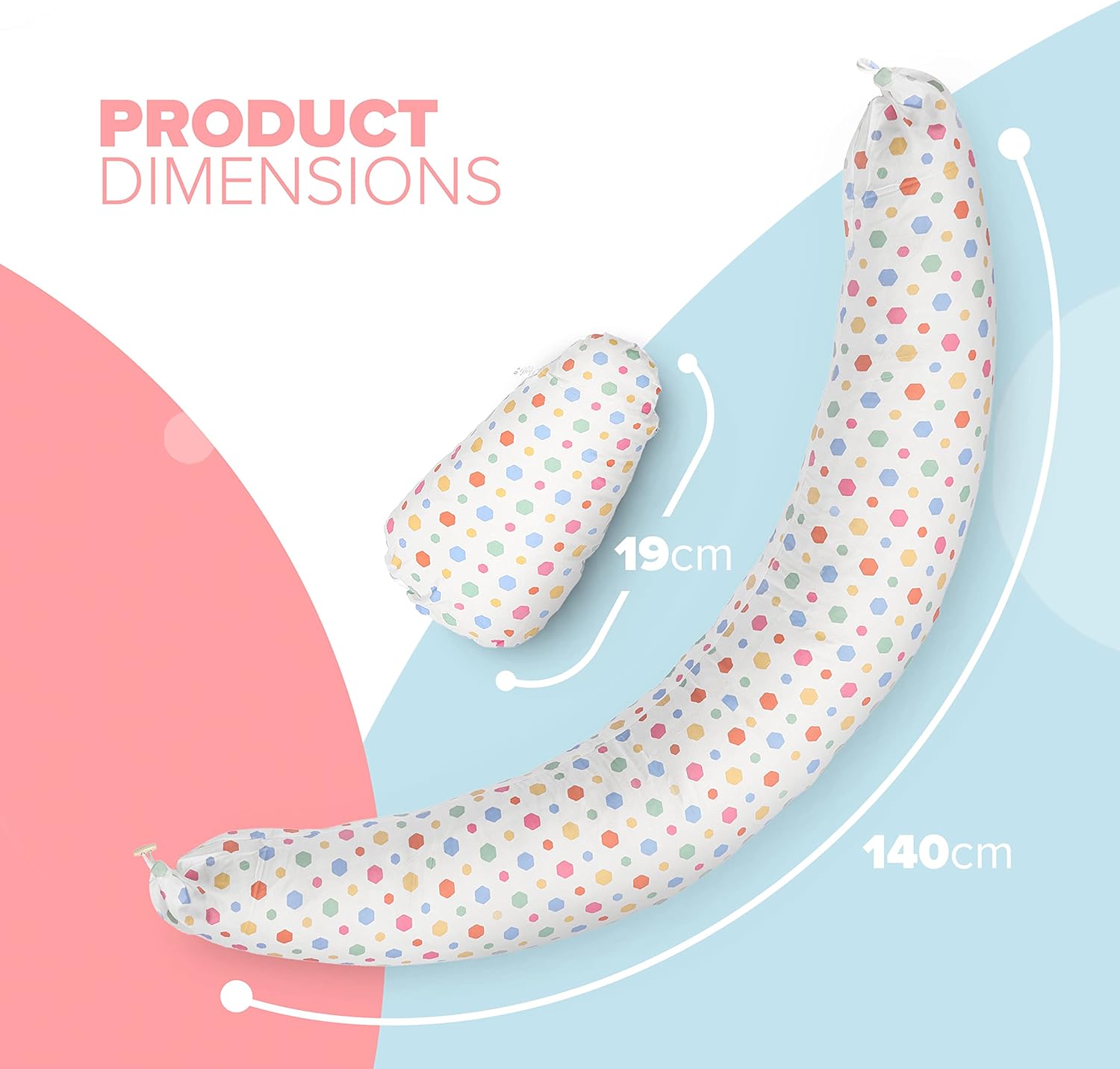 KIDOOLA 2-Pack Pregnancy Pillow & Feeding Cushion – Ultimate Support for Sleeping, Feeding, and Breastfeeding – Soft, Comfortable, Washable Maternity Pillows – Ideal Pregnancy Gift – image 12