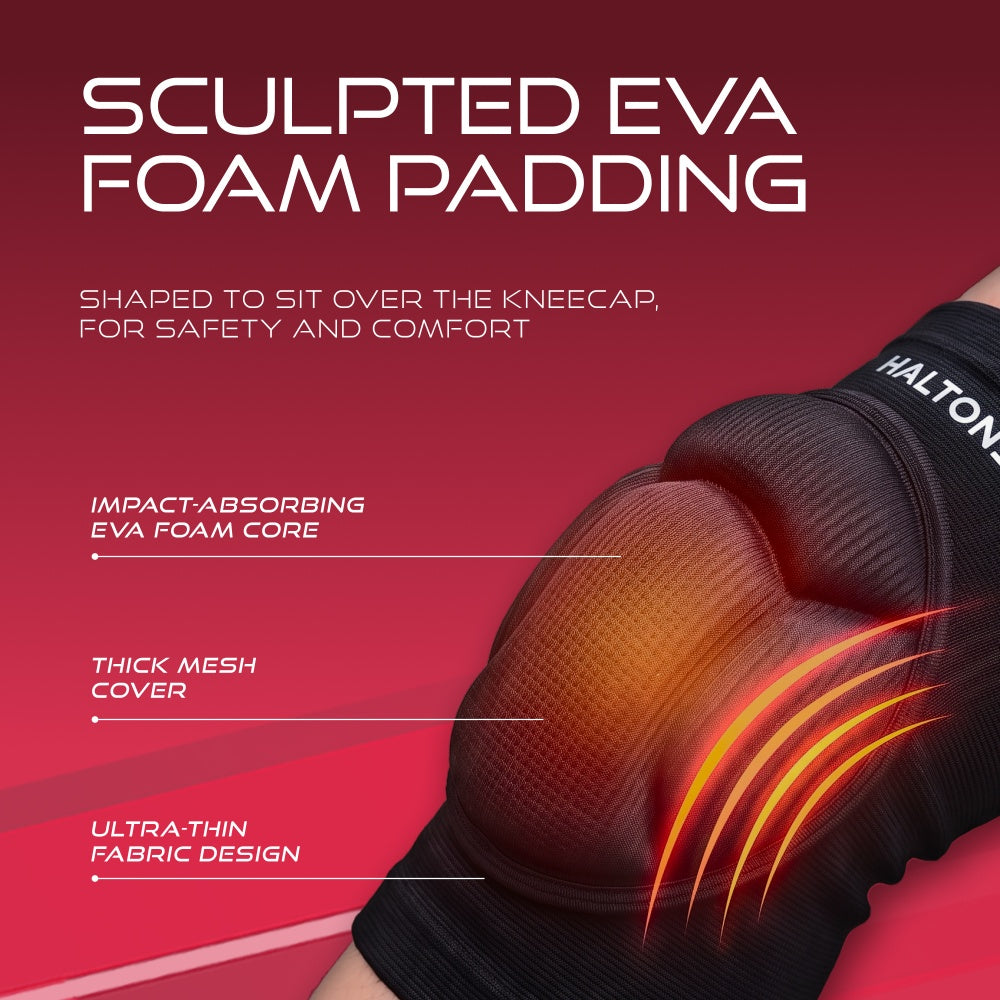 Haltons Knee Pads, 2 Pack, EVA Foam Padding