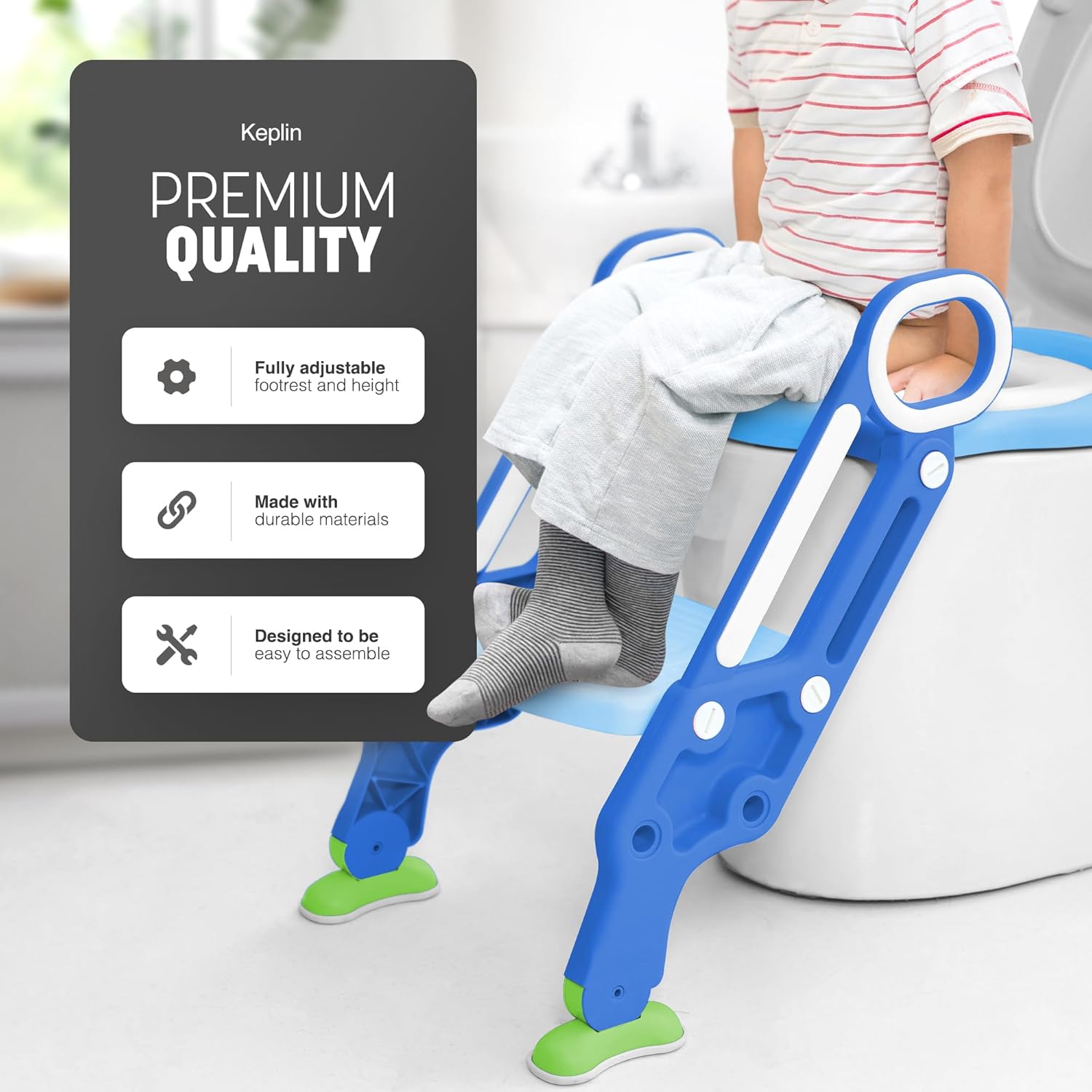 Kids Adjustable Potty Training Seat with Step Stool – image 5