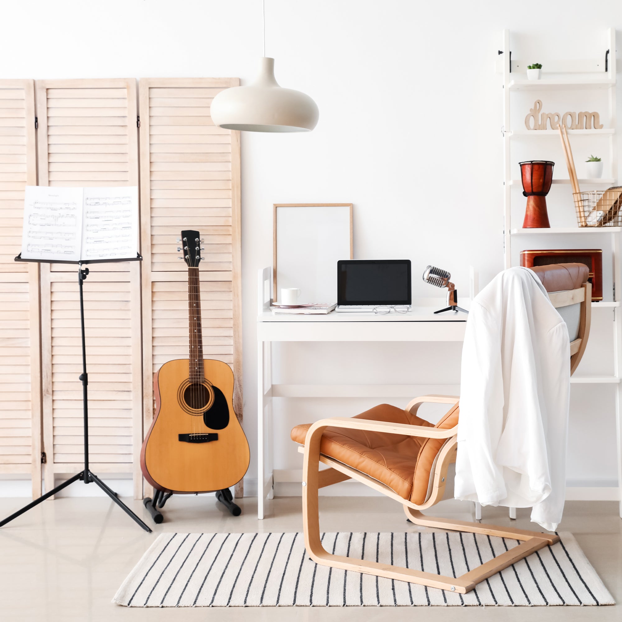 Guitar & Bass Stand A Frame Foldable - Universal, Fits All Guitars, Acoustic & Electric