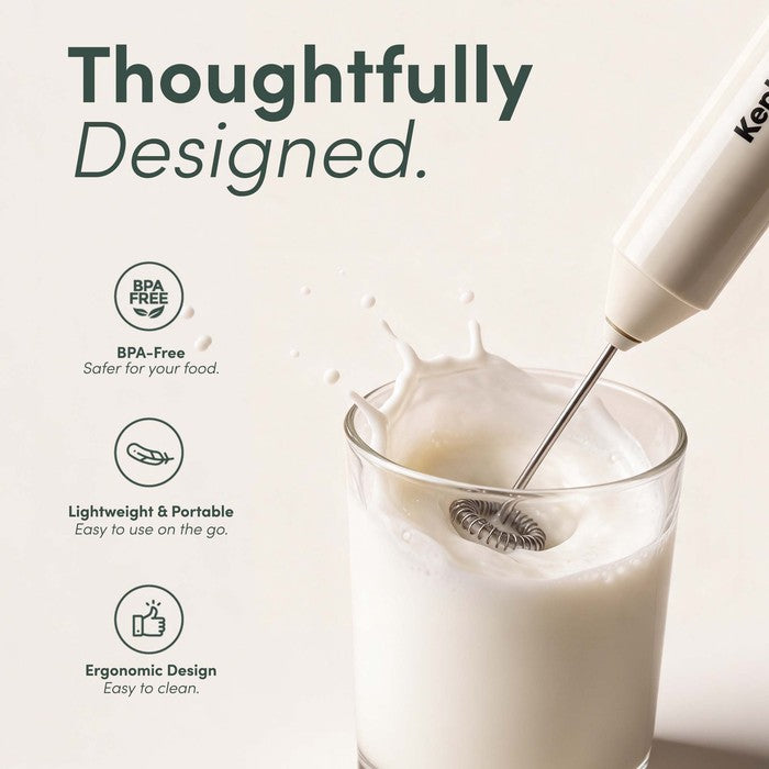 Electric Handheld Milk Frother with Stand