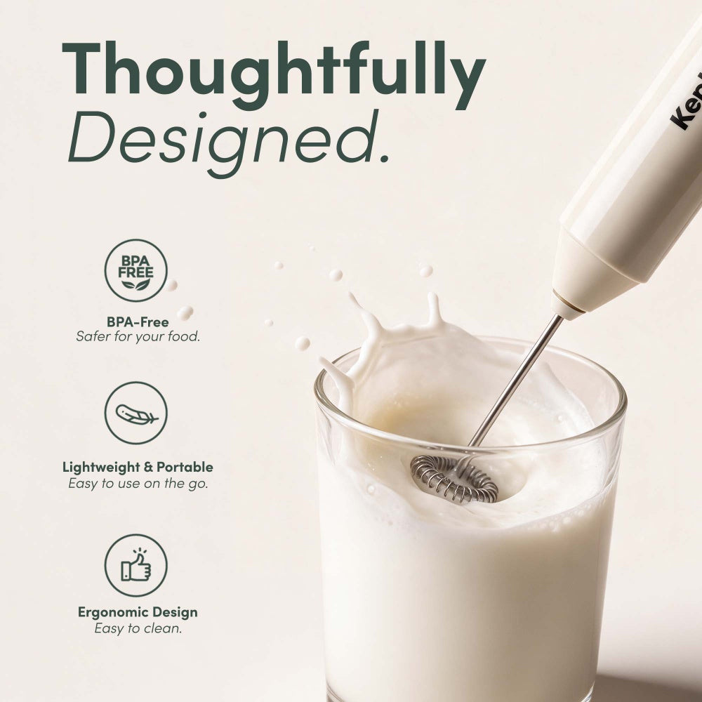 Cream Milk Frother BPA Free Lightweight Portable UK