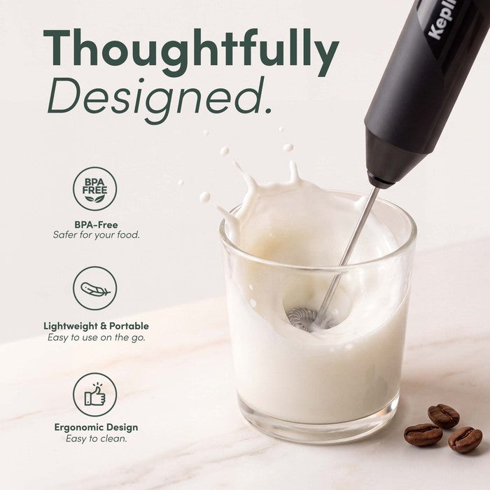 Electric Handheld Milk Frother with Stand