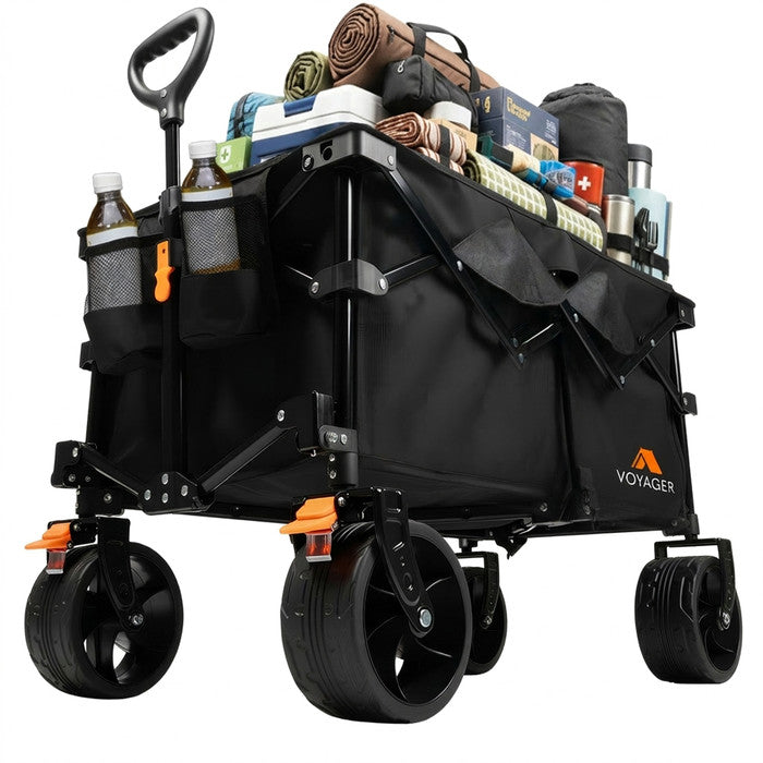 300L Extra Large Folding Camping Wagon and Heavy Duty Festival Trolley