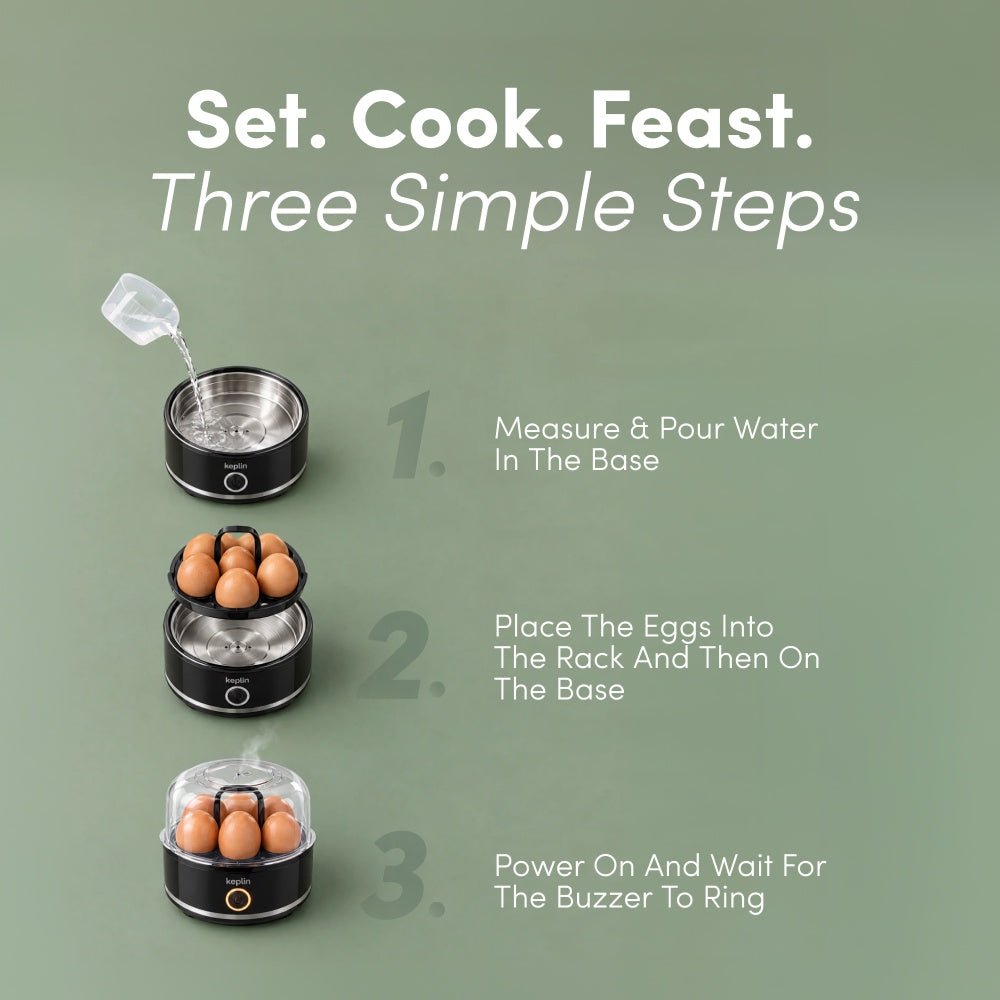 Electric Egg Cooker 7 Egg Capacity - 400W