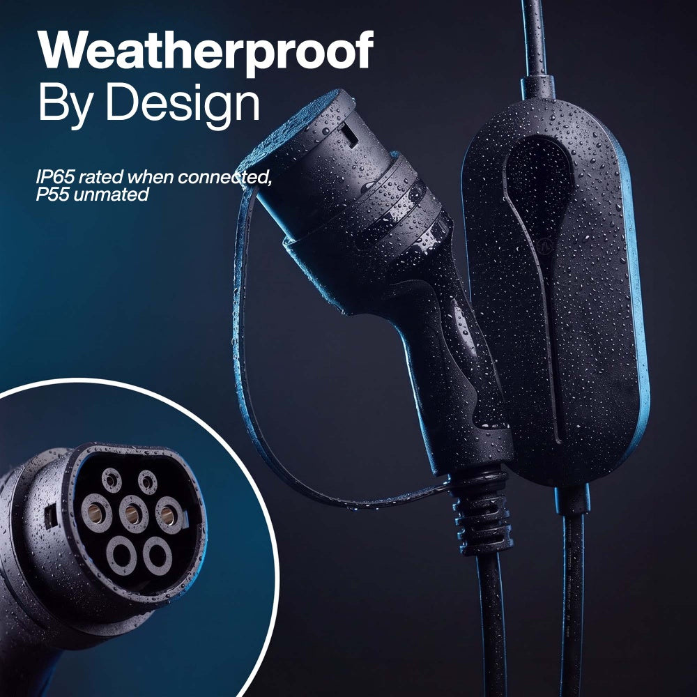 Desiretech EV Charger Cable Type 2 to 3 Pin Plug