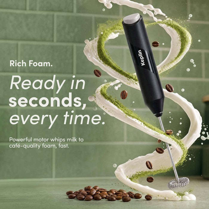 Electric Handheld Milk Frother with Stand