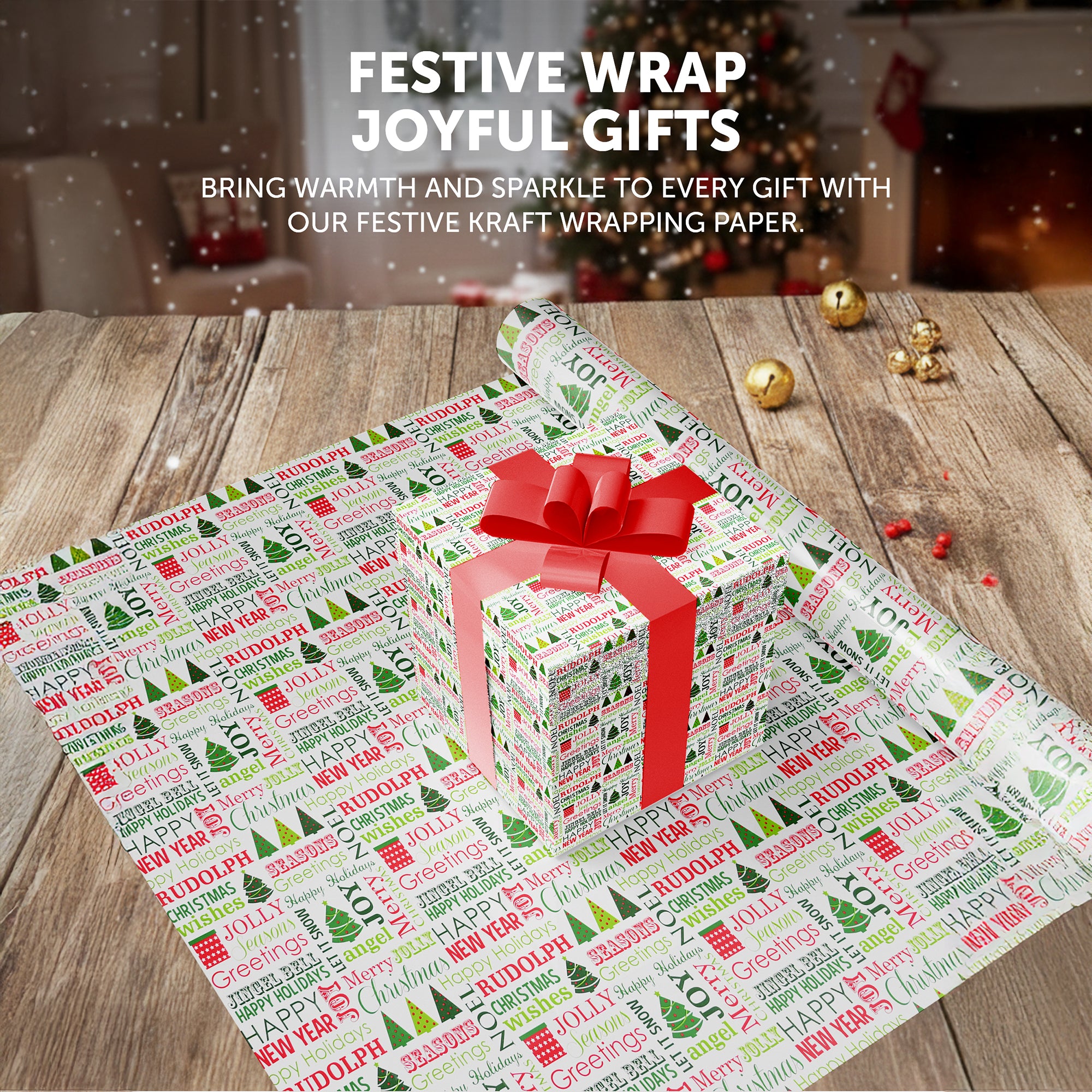 Kraft & Co 4 pack 69cm x 8M Gift Wrapping Paper Ideal for Gifts Arts & Crafts