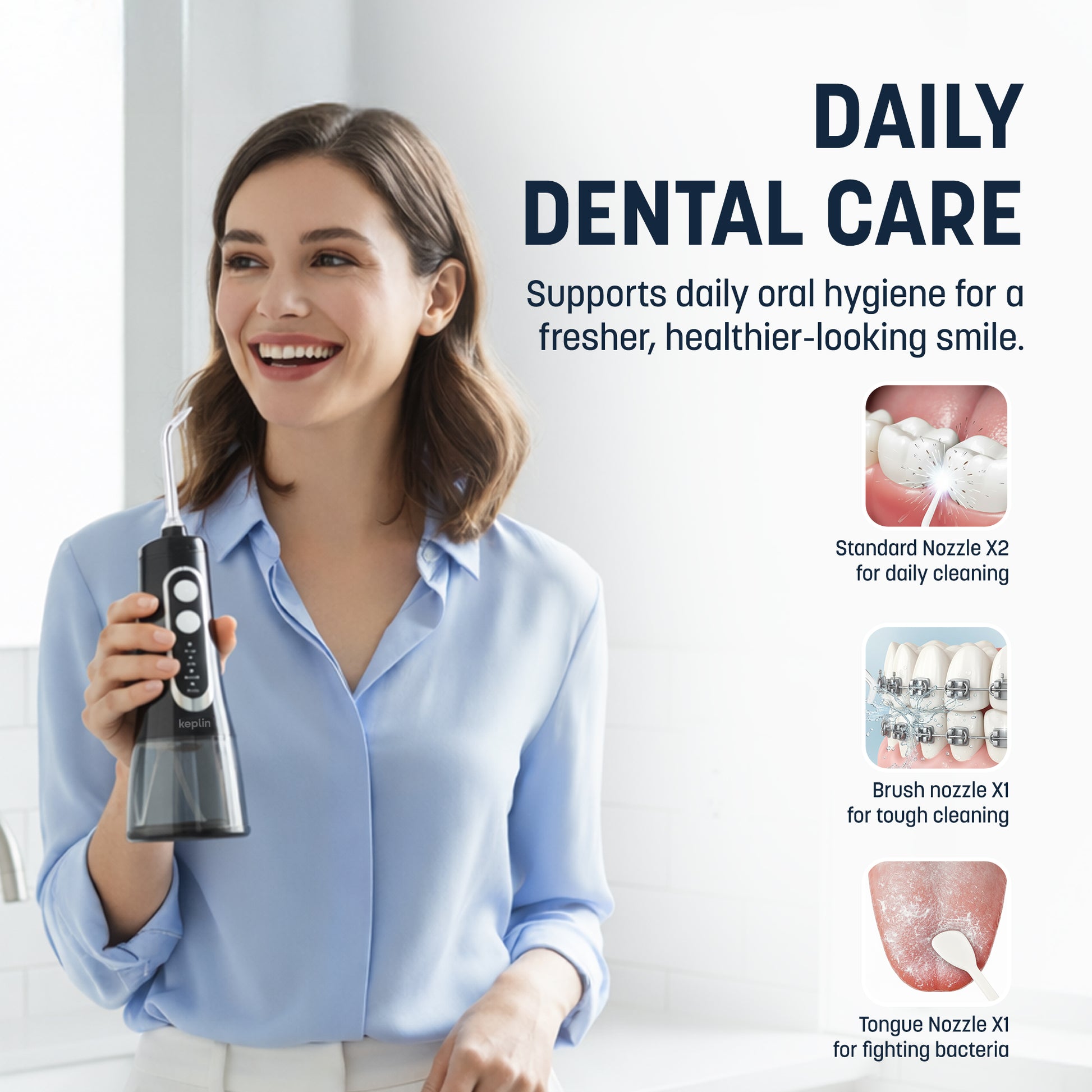 Cordless Water Dental Flosser Oral Irrigator