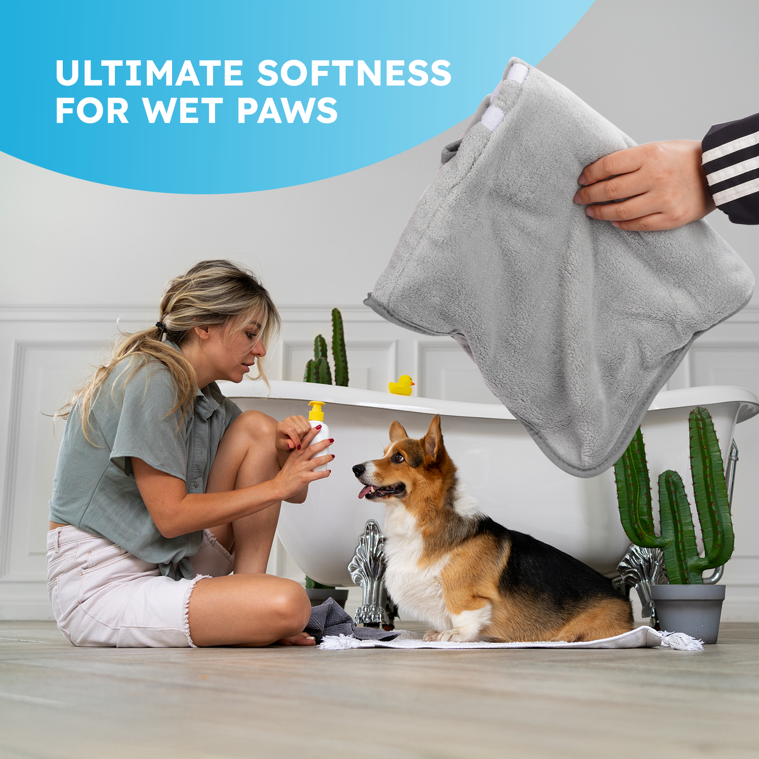 FurDreams Dog Robe - Super Absorbent & Quick-Drying Pet Towel - Soft Cozy Fabric for Comfortable Fit - Versatile Use for Home & On-The-Go Dog Bathrobe for Easy Grooming & Drying – image 5