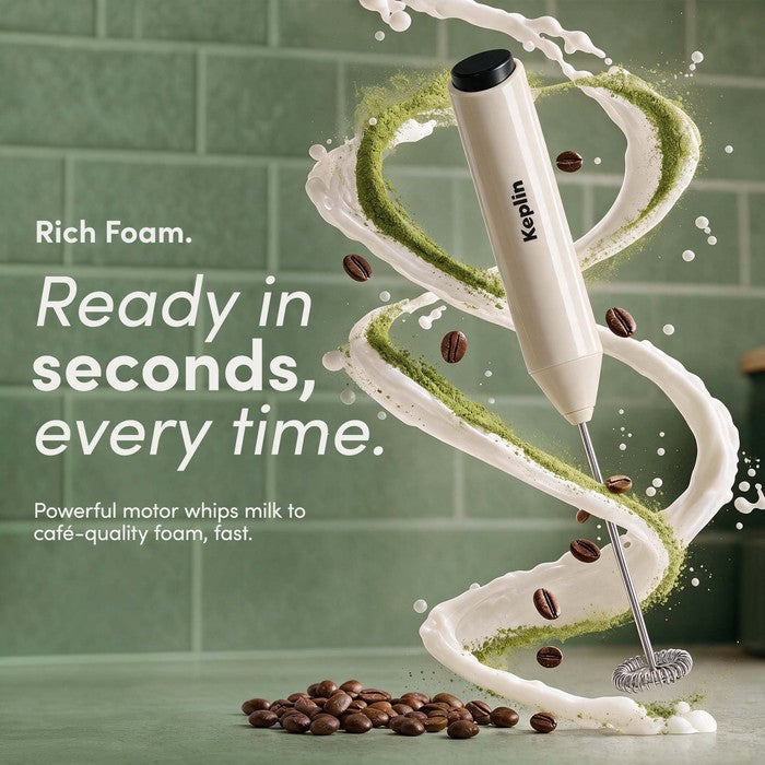 Electric Handheld Milk Frother with Stand
