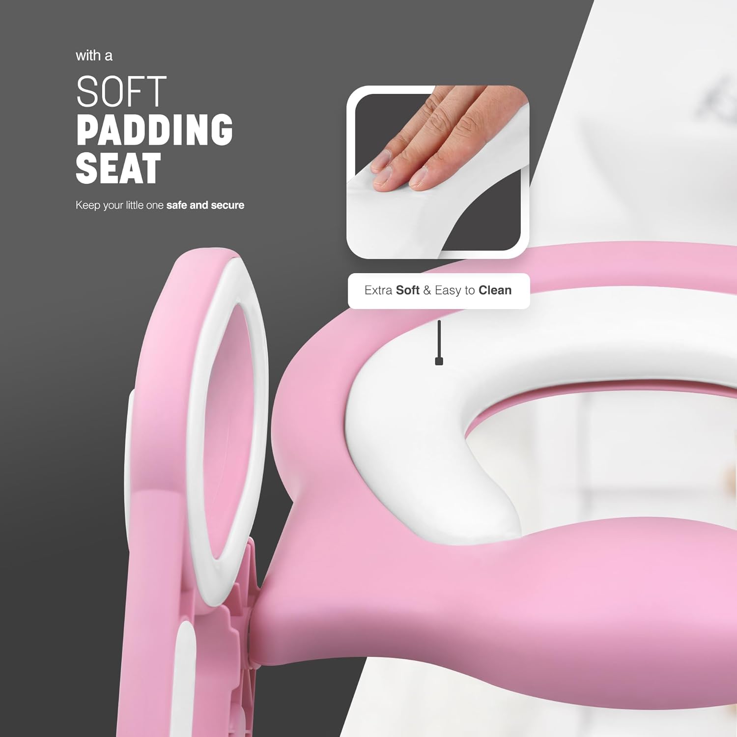 Kids Adjustable Potty Training Seat with Step Stool – image 8