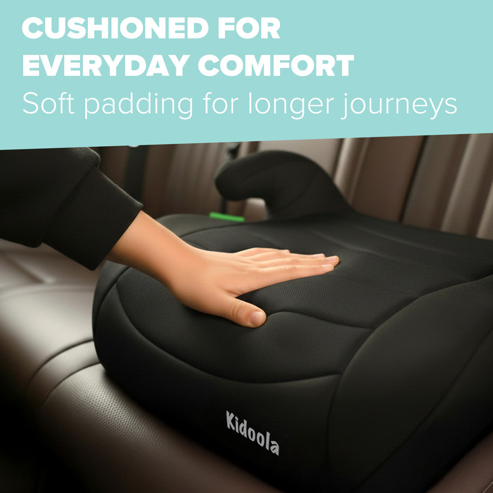 Backless booster seat seatbelt guide – i-Size R129 approved car seat for older children