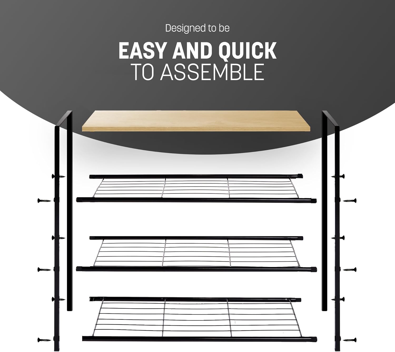 4-Tier Shoe Rack with Shelf – image 8