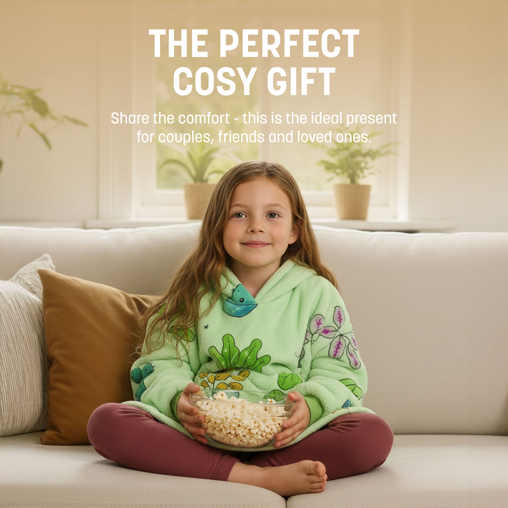 Oversized Blanket Hoodie - Thermal, Soft & Comfortable and Long Length Throw Hoodie