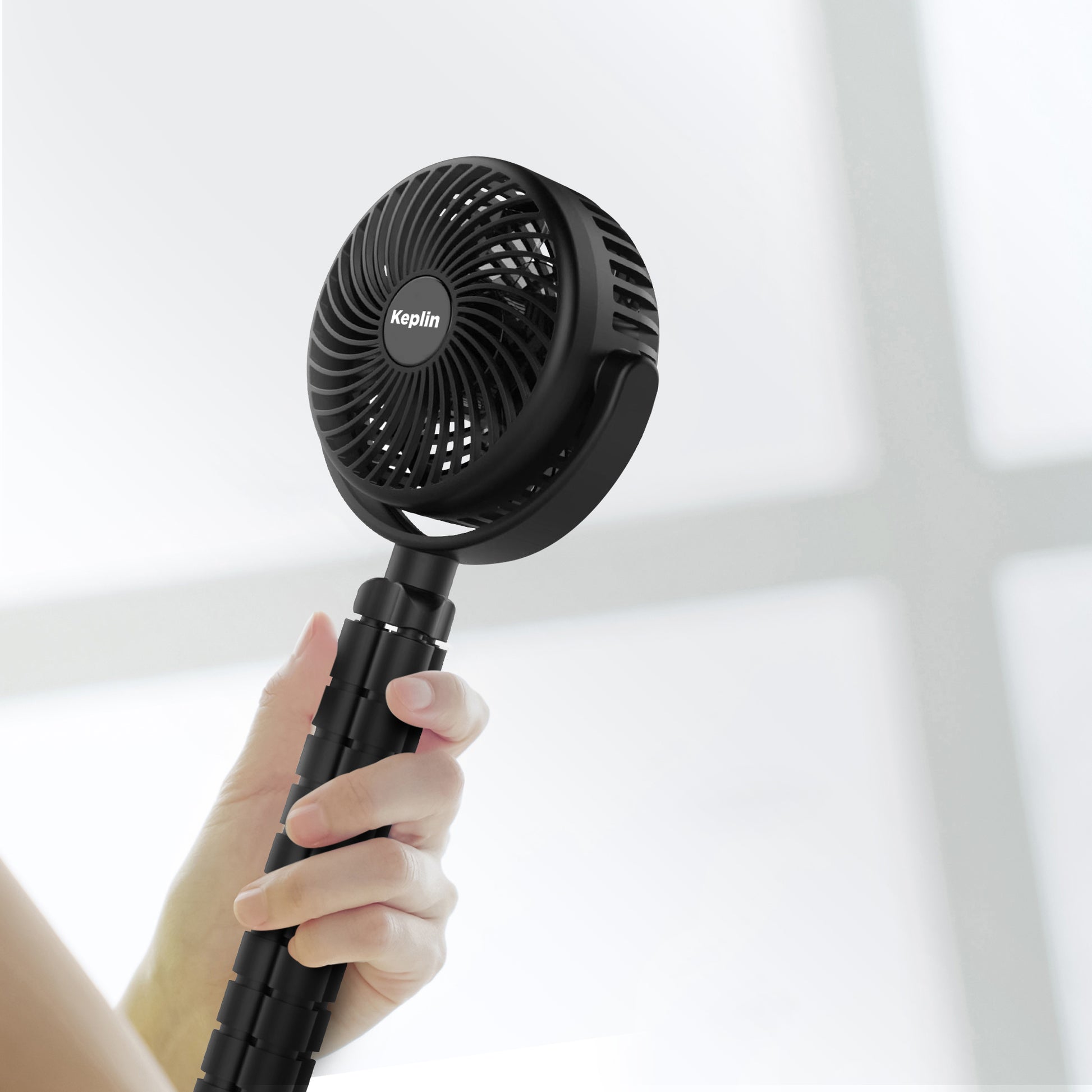 Portable & Rechargeable Handheld Fan with Flexible Handle - UK