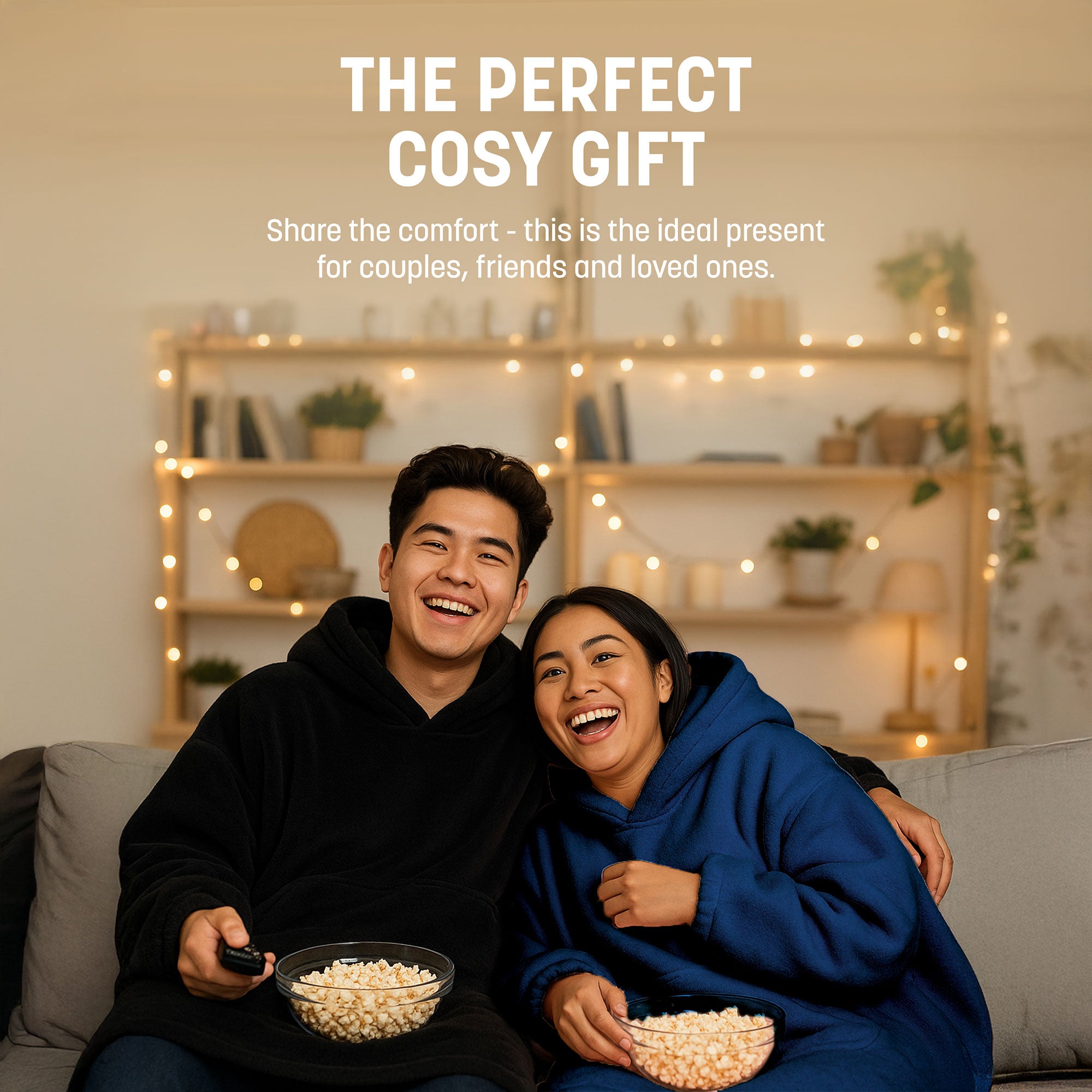 Oversized Blanket Hoodie - Thermal, Soft & Comfortable and Long Length Throw Hoodie