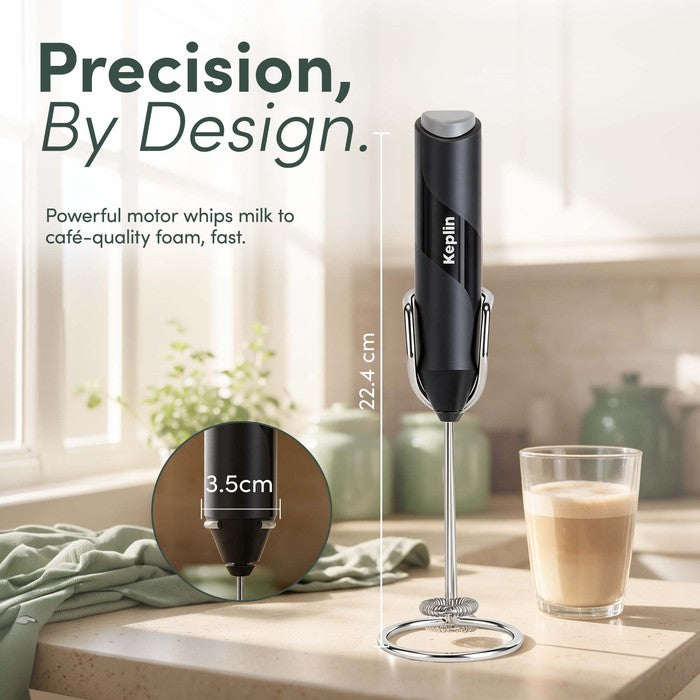 Electric Handheld Milk Frother with Stand