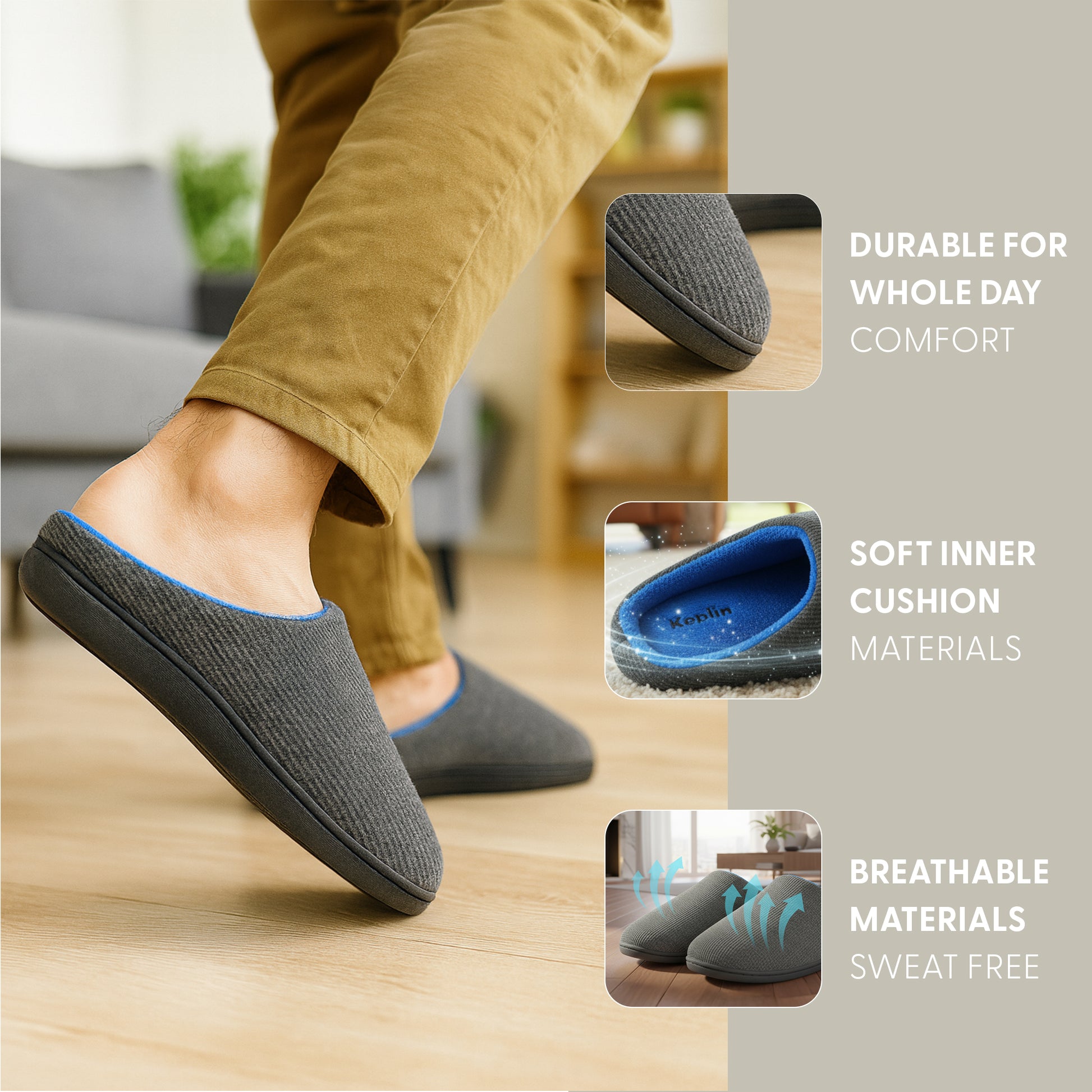 Men's Memory Foam Slippers – image 9