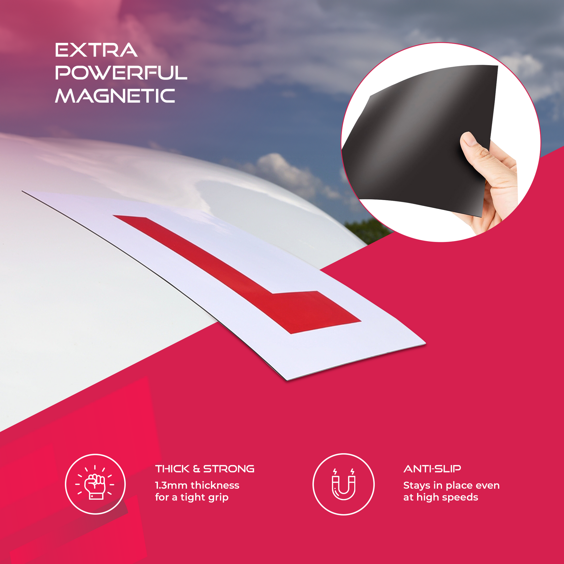 Magnetic L & P Plates for Car – image 12