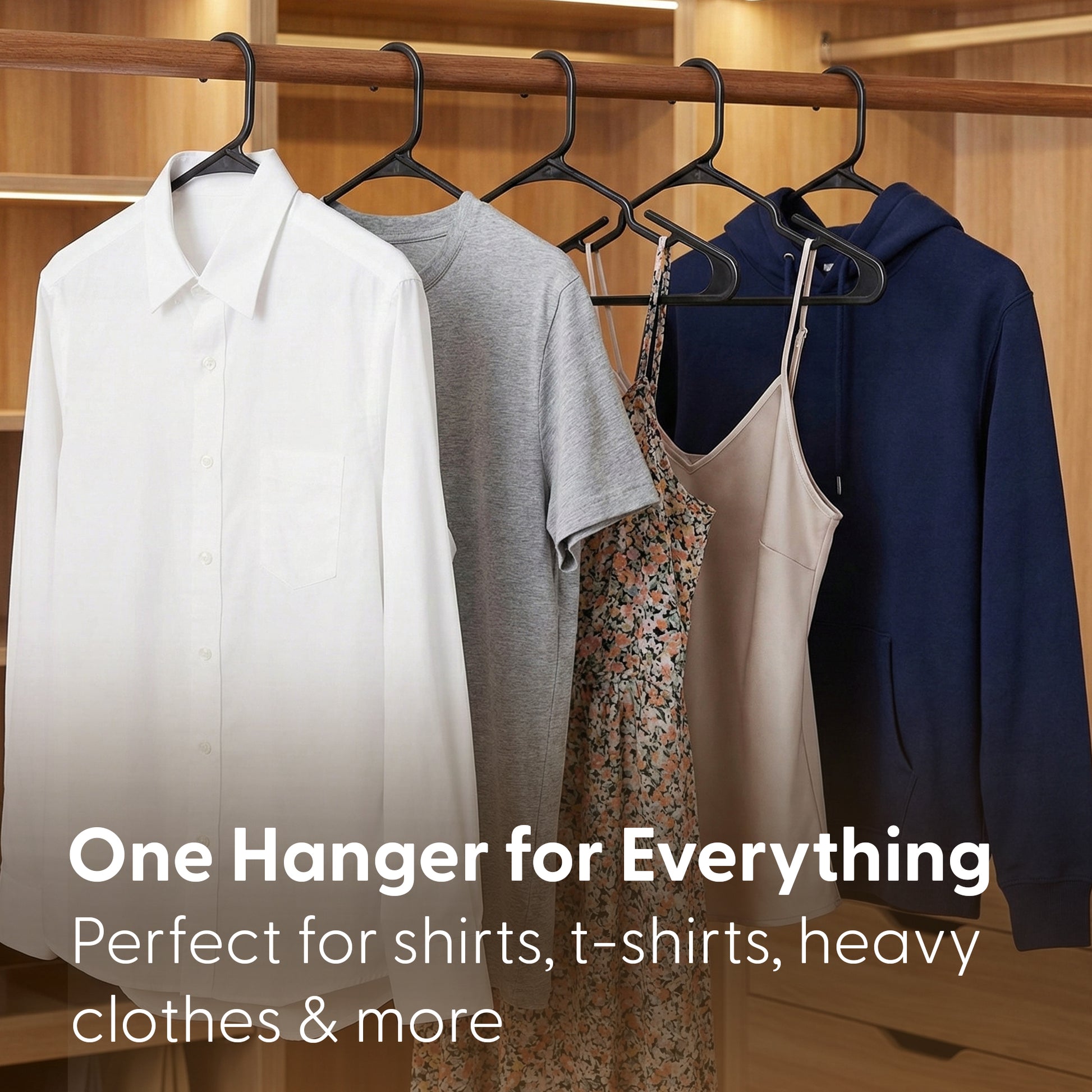 Slim Plastic Clothes Hangers - 25 Pack – image 6