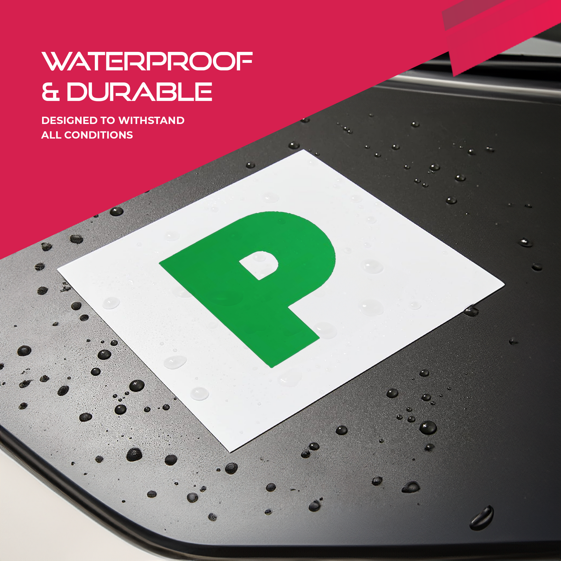 Magnetic L & P Plates for Car – image 4