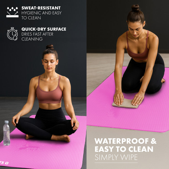 KAYMAN Yoga Mat – Extra Thick Foam Exercise Mat for Pilates, Stretching, Resistance Workouts & Therapy | Ideal for Home & Gym | 183 x 60cm